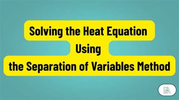Solving the heat equation using the separation of variables