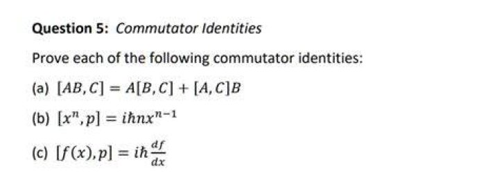 Some commutator identities