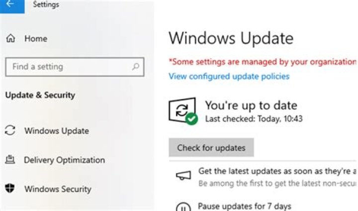 Some settings are managed by your administrator