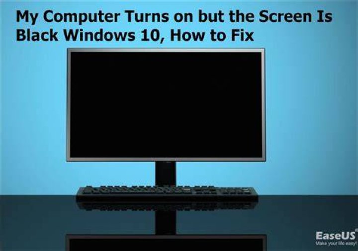 Sometimes when I turn on my computer, all I get is static on the screen