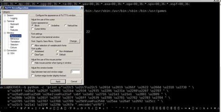 Special symbols are not displayed on TTY
