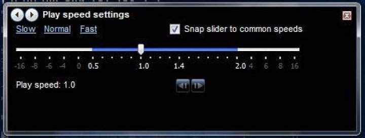 Speed Change Popup