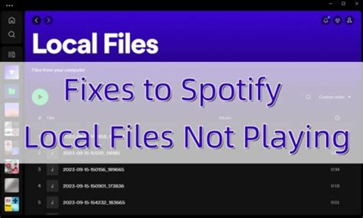 Spotify not playing local files