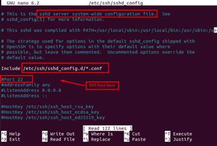 ssh.service startup failure; port 22 already in use