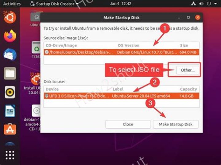 Startup Disk Creator use