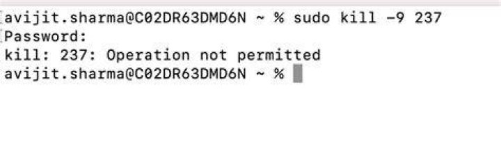 sudo kill -9 pid doesn't kill softwareupdated in mac