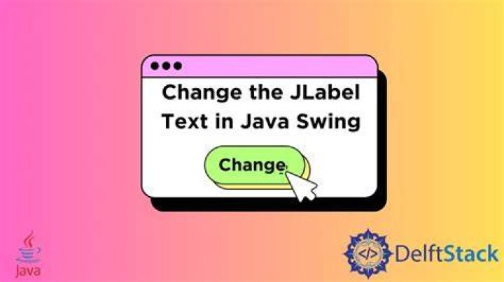 Swing JLabel text change on the running application