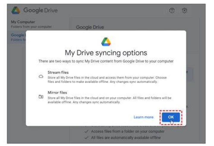 Sync Google Drive when not logged in