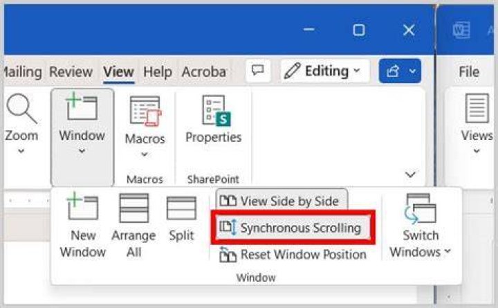 Synchronous Scrolling