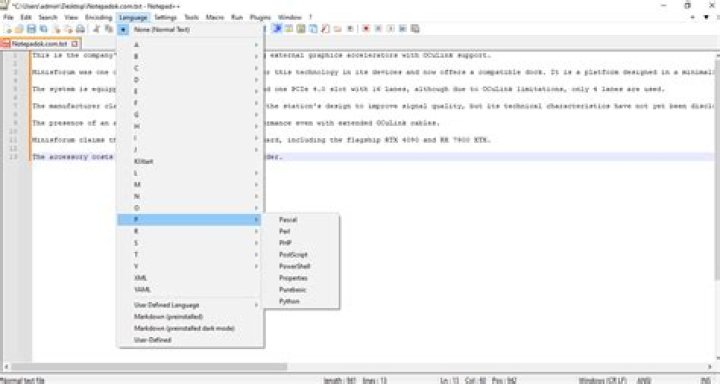 Syntax Checking in Notepad++