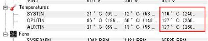 SYSTIN & AUXTIN temperatures: Is it normal?