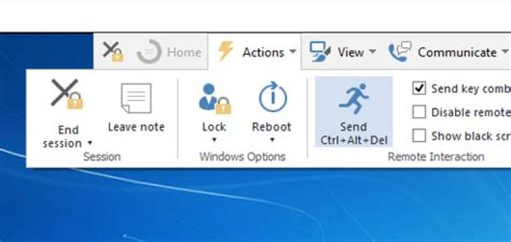 TeamViewer 8 - Log into locked session
