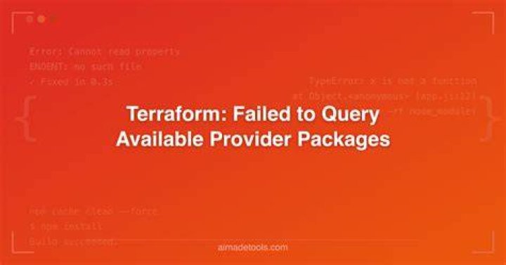 Terraform reports error 