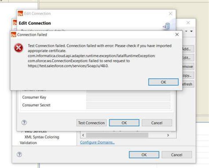 test connection failed in websphere-DSRA0010E: SQL State = S0001, Error Code = 18,456