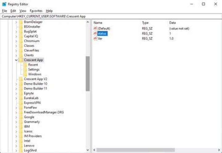Test if registry value exists