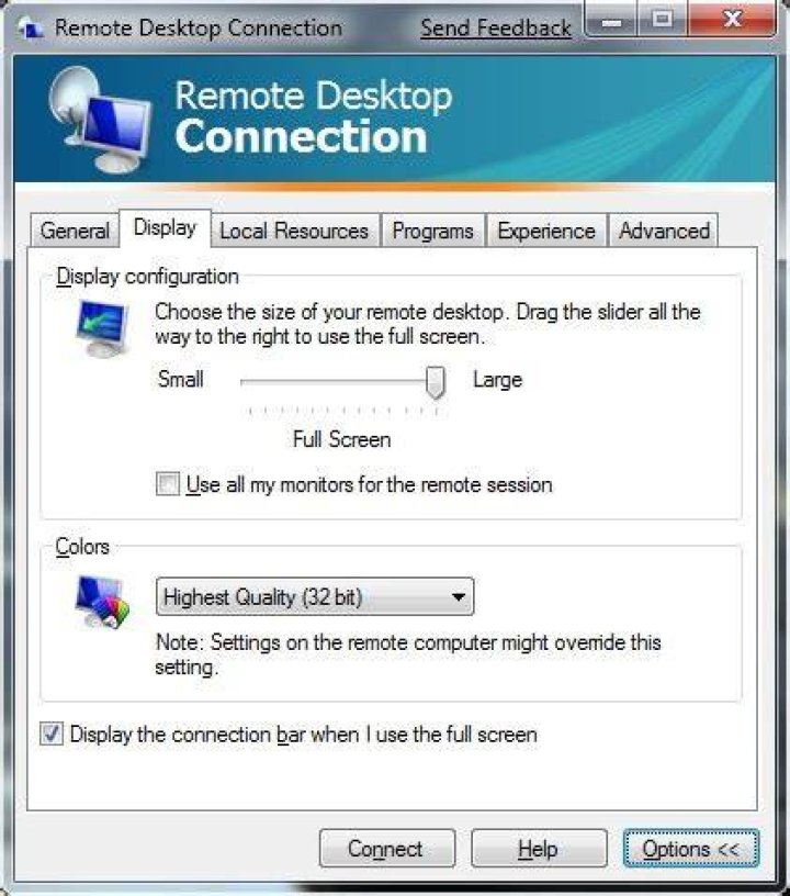 Text too small when using Remote Desktop from a very high resolution client