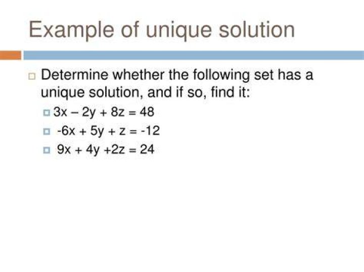 The unique solution of an IVP