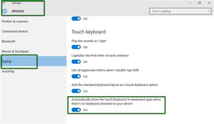 The Windows 10 onscreen keyboard does not launch automatically