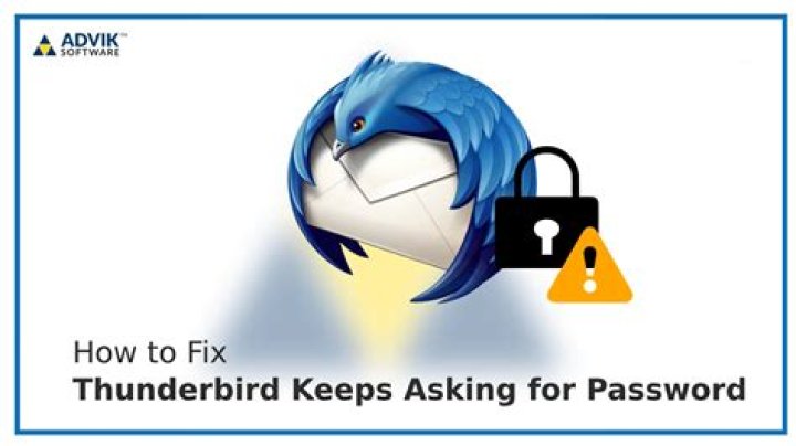 Thunderbird keeps asking me for the password every time I login