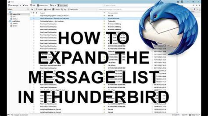 Thunderbird message list row