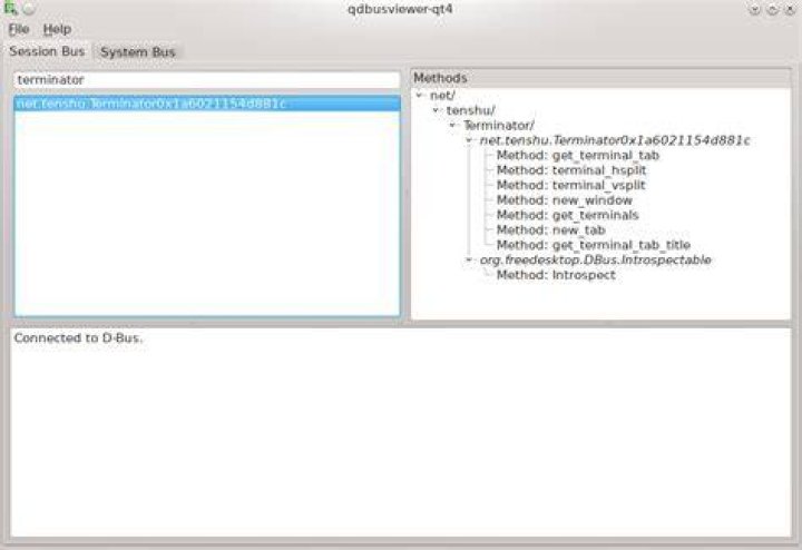 Tool for viewing available DBUS messages I can send to an application