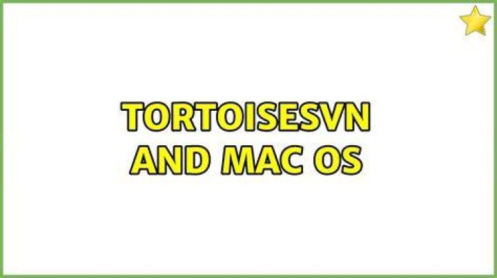 TortoiseSVN and Mac OS