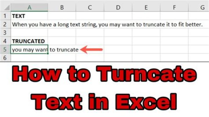 Truncated Excel sheet