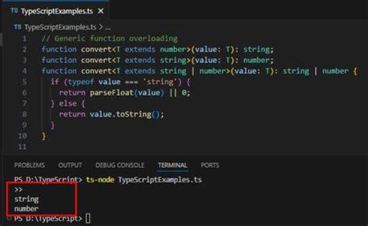 TypeScript function overloading