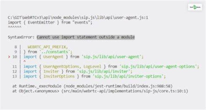 Typescript : require statement not part of an import statement