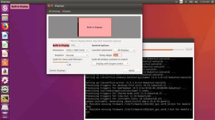 Ubuntu 16.04 Display Setting while Ubuntu 18.4 scalling is missing, Where is the Scalling?