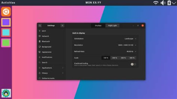 Ubuntu 18.10 no scaling settings