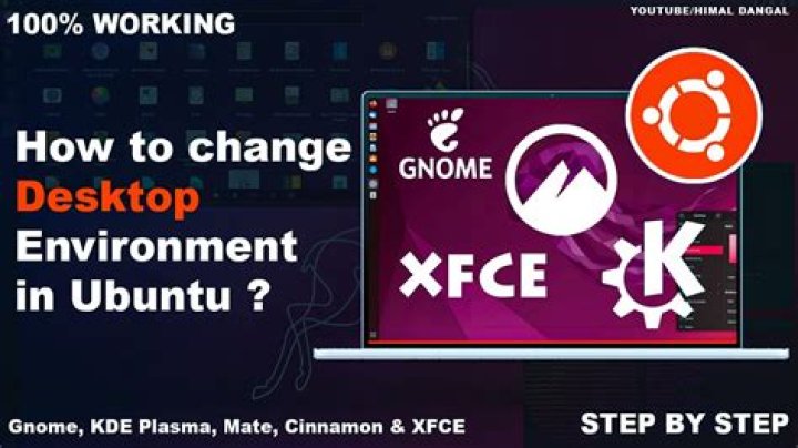 Ubuntu 19.10 change desktop environment