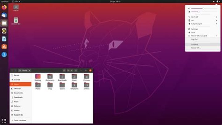 Ubuntu 20.04 desktop files and icons missing