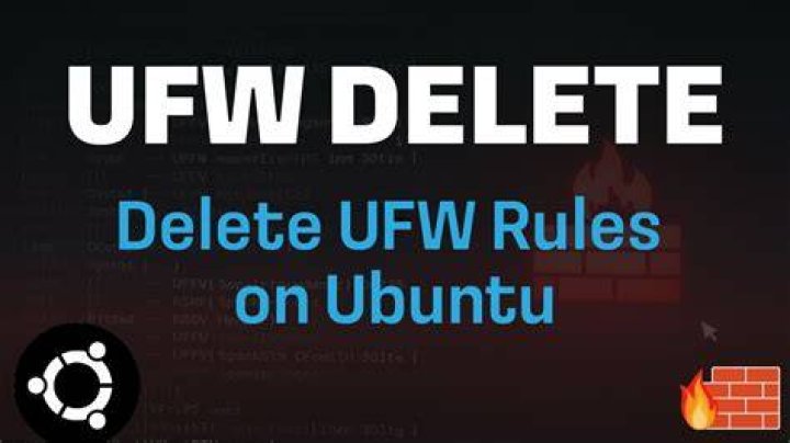Ubuntu: Delete several ufw rules