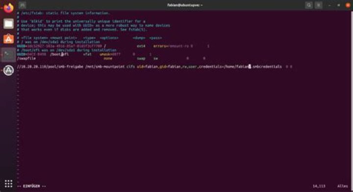 Ubuntu Server 20.04 refuses to mount SMB share from Fstab or CMD