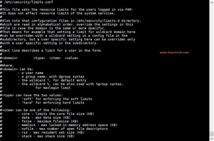 ulimit -n command shows no change inspite of modifying the /etc/security/limits.conf file