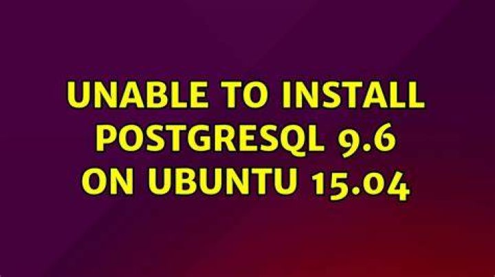 Unable to install postgresql 9.6 on Ubuntu 15.04