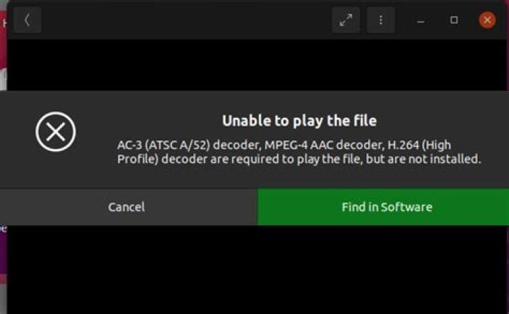 Unable to play video on ubuntu 21. AC-3(ATSC A/52) decoder, MPEG-4 AAC decoder. H.264High profile decoder are required to play this file