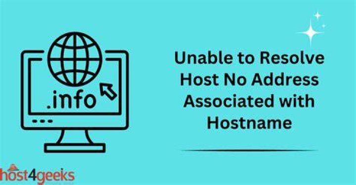 Unable to resolve host 