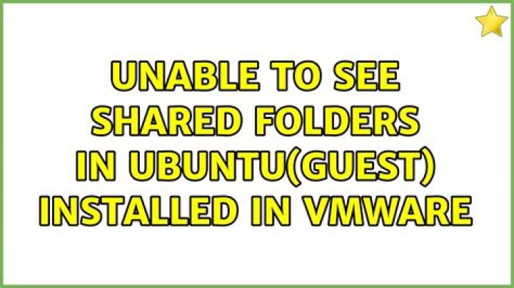unable to see shared folders in ubuntu(guest) installed in vmware