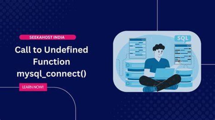 Undefined function mysql_connect()