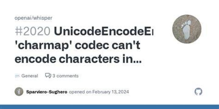 UnicodeEncodeError: 'charmap' codec can't encode characters