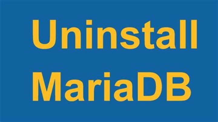 Uninstall MariaDB without removing databases