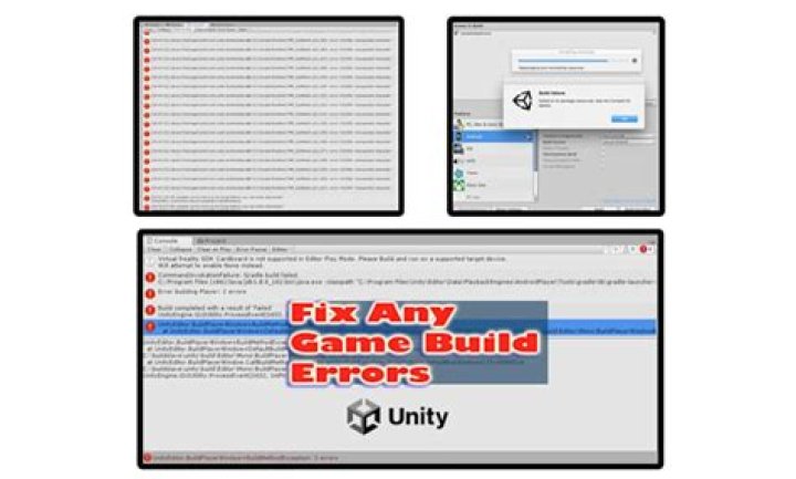 Unity build errors