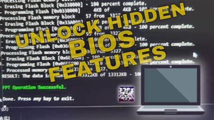Unlock Advanced Menu Hidden in BIOS