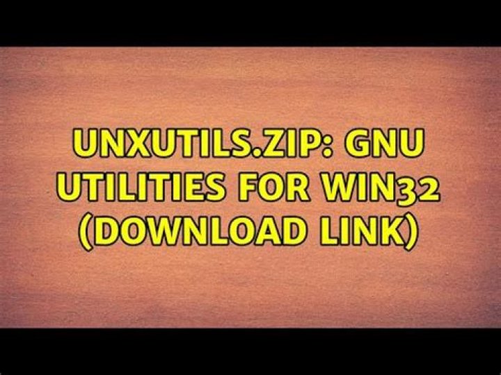 UnxUtils.zip: GNU utilities for Win32 (download link)