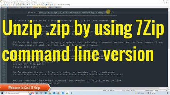 Unzip .rar from command-line with 7-Zip