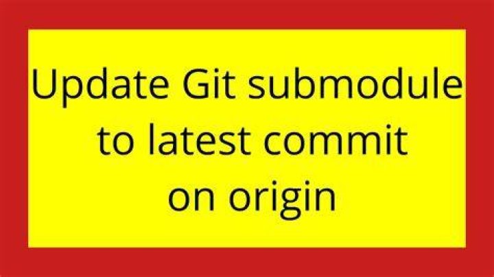 Update Git submodule to latest commit on origin