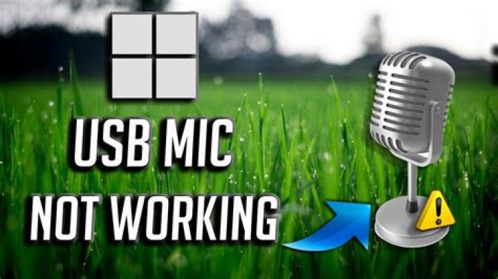 usb microphone not working