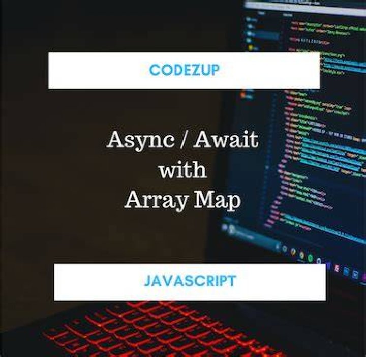 Use async await with Array.map